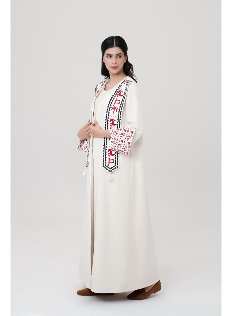 Obaha Abaya symbols of the founding with a scarf - Image 2